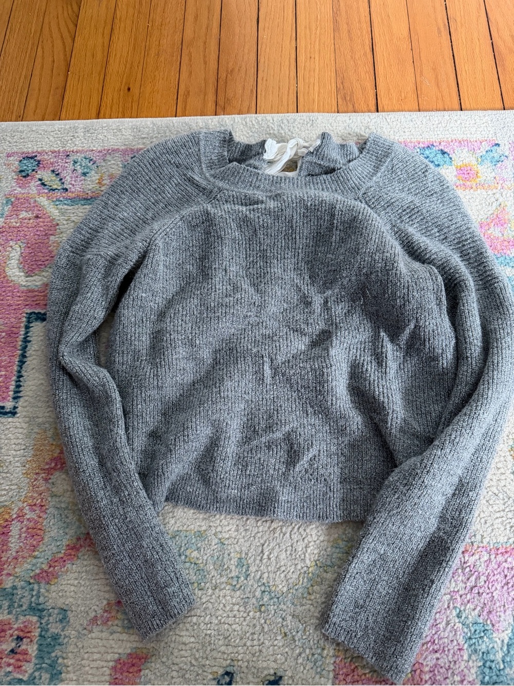 Abercrombie & Fitch Gray Crewneck Pullover Sweater